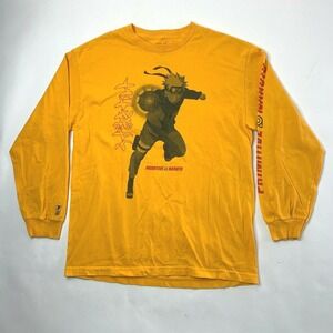 Primitive Naruto Yellow Long Sleeve Graphic‎ T-shirt Size Large Shippuden